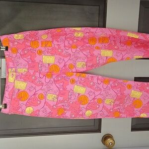 Women's Vintage Lilly Pulitzer White Label  Cropped Pants Size 6